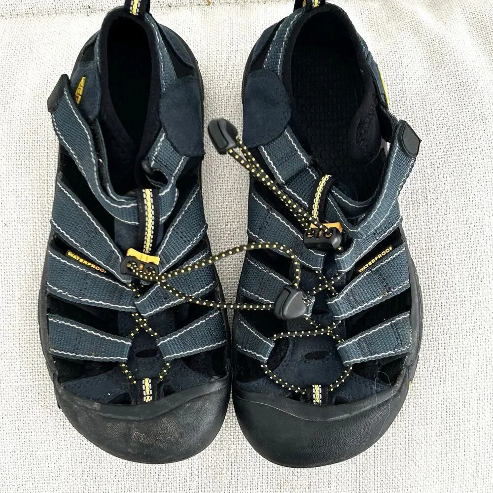 Kids Keen Newport H2 Sandals Shoes Size 4 Blue Fisherman 37 EU Water Hike Boys